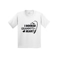thumbnail image 1 of Inktastic I Hooked Grammy's Heart with Fishing Rod Youth T-Shirt, 1 of 5