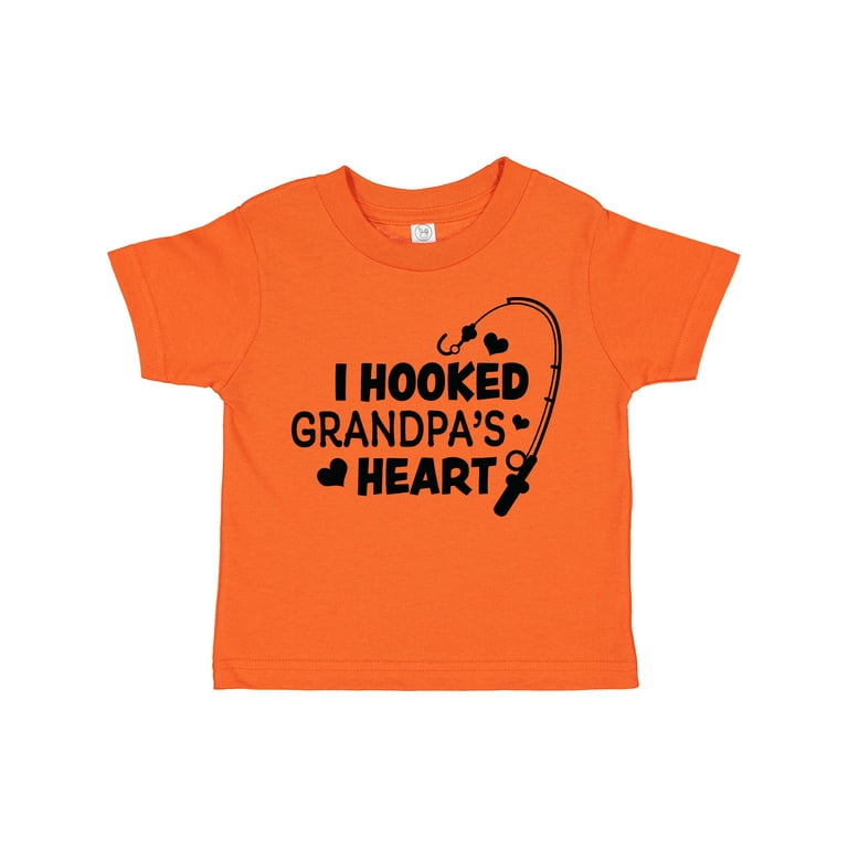 Inktastic I Hooked Grandpa's Heart with Fishing Rod Boys or Girls