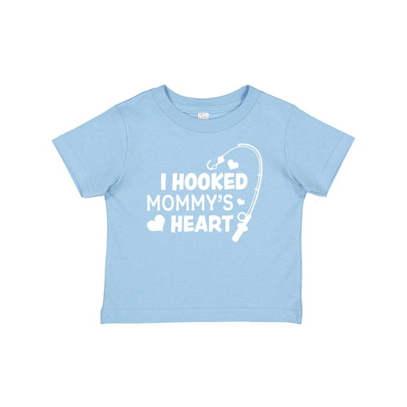Inktastic I Hooked Mommy's Heart with Fishing Rod Boys or Girls Baby T-Shirt