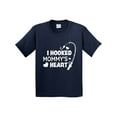 thumbnail image 1 of Inktastic I Hooked Mommy's Heart with Fishing Rod Youth T-Shirt, 1 of 5