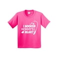 thumbnail image 1 of Inktastic I Hooked Mommy's Heart with Fishing Rod Youth T-Shirt, 1 of 5