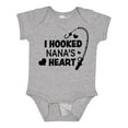 thumbnail image 1 of Inktastic I Hooked Nana's Heart with Fishing Rod Boys or Girls Baby Bodysuit, 1 of 5
