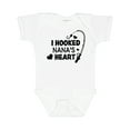 thumbnail image 1 of Inktastic I Hooked Nana's Heart with Fishing Rod Boys or Girls Baby Bodysuit, 1 of 5