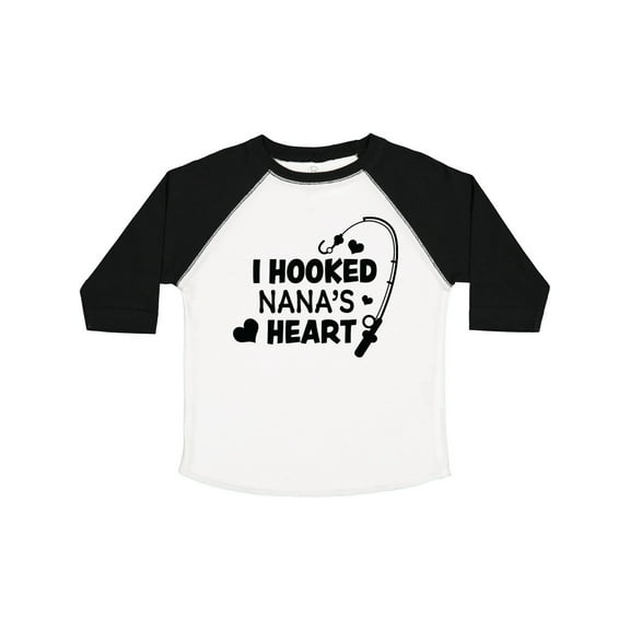 Inktastic I Hooked Nana's Heart with Fishing Rod Boys or Girls Toddler T-Shirt