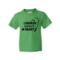 thumbnail image 1 of Inktastic I Hooked Nana's Heart with Fishing Rod Youth T-Shirt, 1 of 5