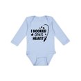 thumbnail image 1 of Inktastic I Hooked Opa's Heart with Fishing Rod Boys or Girls Long Sleeve Baby Bodysuit, 1 of 5