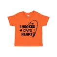 thumbnail image 1 of Inktastic I Hooked Opa's Heart with Fishing Rod Boys or Girls Toddler T-Shirt, 1 of 5