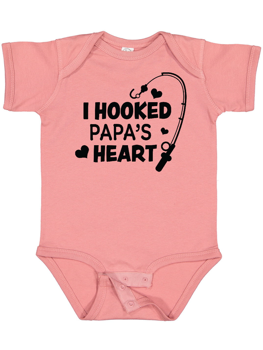 Inktastic I Hooked Papa's Heart with Fishing Rod Boys or Girls