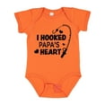 thumbnail image 1 of Inktastic I Hooked Papa's Heart with Fishing Rod Boys or Girls Baby Bodysuit, 1 of 5