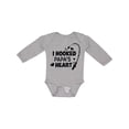 thumbnail image 1 of Inktastic I Hooked Papa's Heart with Fishing Rod Boys or Girls Long Sleeve Baby Bodysuit, 1 of 5