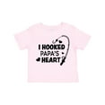 thumbnail image 1 of Inktastic I Hooked Papa's Heart with Fishing Rod Boys or Girls Toddler T-Shirt, 1 of 5