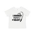 thumbnail image 1 of Inktastic I Hooked Papa's Heart with Fishing Rod Boys or Girls Toddler T-Shirt, 1 of 5