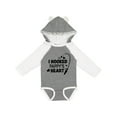 thumbnail image 1 of Inktastic I Hooked Pappy's Heart with Fishing Rod Boys or Girls Long Sleeve Baby Bodysuit, 1 of 5