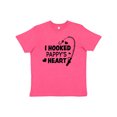 thumbnail image 1 of Inktastic I Hooked Pappy's Heart with Fishing Rod Youth T-Shirt, 1 of 5