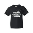 thumbnail image 1 of Inktastic I Hooked Pawpaw's Heart with Fishing Rod Youth T-Shirt, 1 of 5