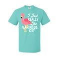 thumbnail image 1 of Inktastic I Just Really Like Flamingos Ok with Pink Flamingo T-Shirt, 1 of 5