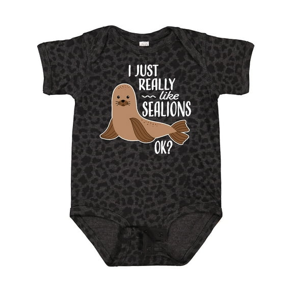 Inktastic I Just Really Like Sea Lions Ok Boys or Girls Baby Bodysuit