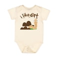 thumbnail image 1 of Inktastic I Like Dirt Earthworm Boys or Girls Baby Bodysuit, 1 of 5