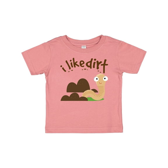 Inktastic I Like Dirt Earthworm Boys or Girls Baby T-Shirt