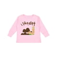 thumbnail image 1 of Inktastic I Like Dirt Earthworm Boys or Girls Long Sleeve Toddler T-Shirt, 1 of 5