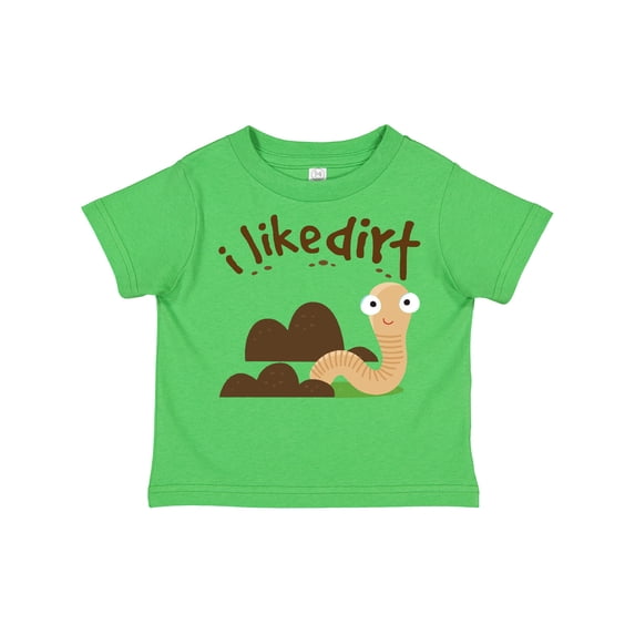 Inktastic I Like Dirt Earthworm Boys or Girls Toddler T-Shirt
