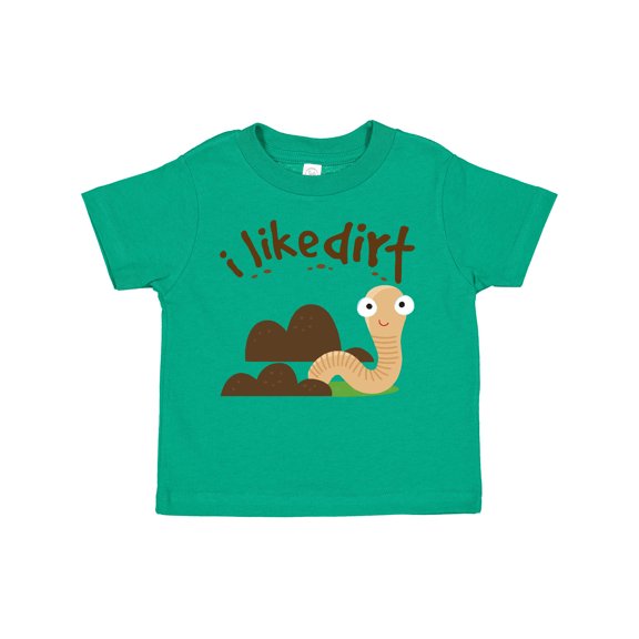 Inktastic I Like Dirt Earthworm Boys or Girls Toddler T-Shirt