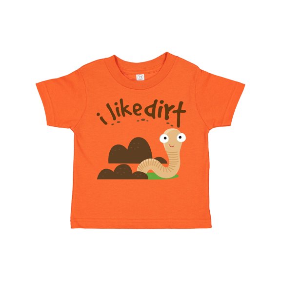 Inktastic I Like Dirt Earthworm Boys or Girls Toddler T-Shirt