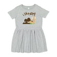 thumbnail image 1 of Inktastic I Like Dirt Earthworm Girls Toddler Dress, 1 of 5