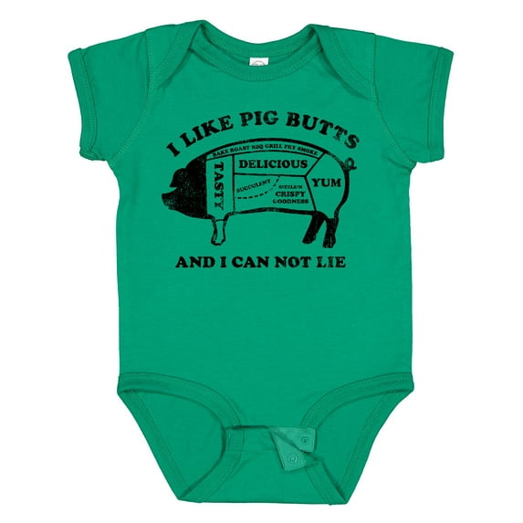 Inktastic I Like Pig Butts Boys or Girls Baby Bodysuit