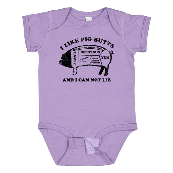 Inktastic I Like Pig Butts Boys or Girls Baby Bodysuit