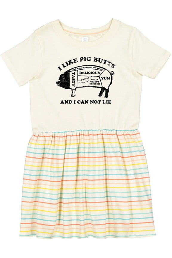 I Like Pig Butts Girls Toddler Dress