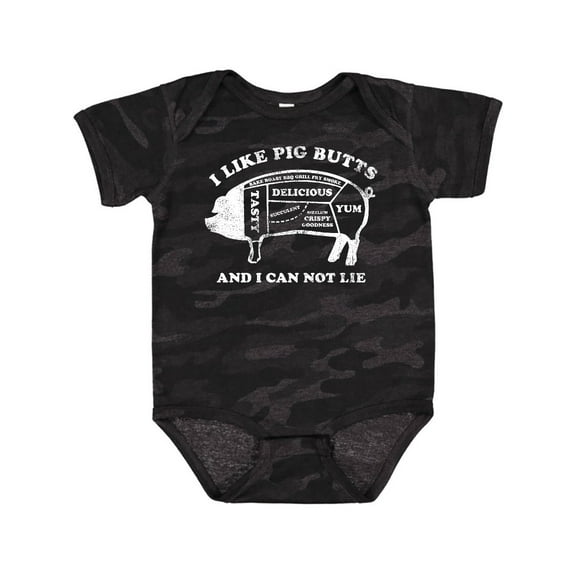Inktastic I Like Pig Butts WHT Boys or Girls Baby Bodysuit