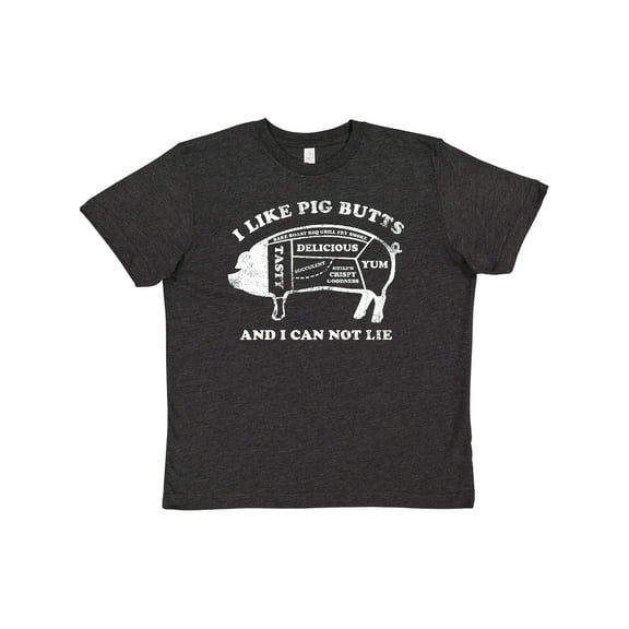 Inktastic I Like Pig Butts WHT Youth T-Shirt