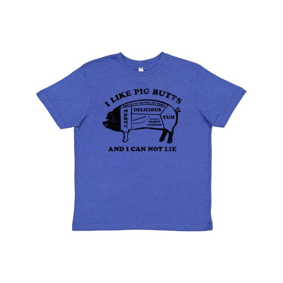 Inktastic I Like Pig Butts Youth T-Shirt
