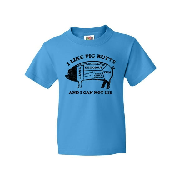 Inktastic I Like Pig Butts Youth T-Shirt