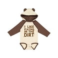 thumbnail image 1 of Inktastic I Like Playing in the Dirt Boys or Girls Long Sleeve Baby Bodysuit, 1 of 5