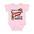 thumbnail image 1 of Inktastic I Listen to Country Music with My Auntie Guitar and Hat Boys or Girls Baby Bodysuit, 1 of 5