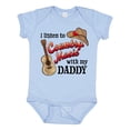 thumbnail image 1 of Inktastic I Listen to Country Music with My Daddy Guitar and Hat Boys or Girls Baby Bodysuit, 1 of 5