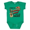 thumbnail image 1 of Inktastic I Listen to Country Music with My Daddy Guitar and Hat Boys or Girls Baby Bodysuit, 1 of 5