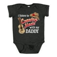 thumbnail image 1 of Inktastic I Listen to Country Music with My Daddy Guitar and Hat Boys or Girls Baby Bodysuit, 1 of 5
