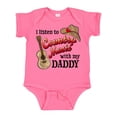 thumbnail image 1 of Inktastic I Listen to Country Music with My Daddy Guitar and Hat Boys or Girls Baby Bodysuit, 1 of 5
