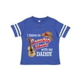 thumbnail image 1 of Inktastic I Listen to Country Music with My Daddy Guitar and Hat Boys or Girls Toddler T-Shirt, 1 of 5