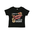 thumbnail image 1 of Inktastic I Listen to Country Music with My Daddy Guitar and Hat Boys or Girls Toddler T-Shirt, 1 of 5