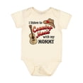 thumbnail image 1 of Inktastic I Listen to Country Music with My Mommy with Guitar and Hat Boys or Girls Baby Bodysuit, 1 of 5