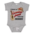 thumbnail image 1 of Inktastic I Listen to Country Music with My Mommy with Guitar and Hat Boys or Girls Baby Bodysuit, 1 of 5