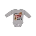 thumbnail image 1 of Inktastic I Listen to Country Music with my Auntie Guitar and Hat Boys or Girls Long Sleeve Baby Bodysuit, 1 of 5