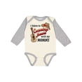 thumbnail image 1 of Inktastic I Listen to Country Music with my Mommy with Guitar and Hat Boys or Girls Long Sleeve Baby Bodysuit, 1 of 5