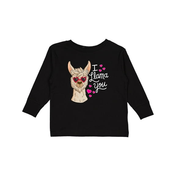 Inktastic I Llama You with Llama Illustration Boys or Girls Long Sleeve Toddler T-Shirt
