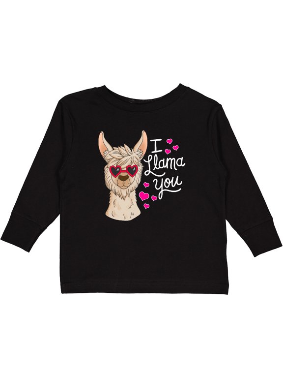 Inktastic I Llama You with Llama Illustration Boys or Girls Long Sleeve Toddler T-Shirt
