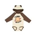 thumbnail image 1 of Inktastic I Loaf You a Lot with Cute Bread Clip Art Boys or Girls Long Sleeve Baby Bodysuit, 1 of 5